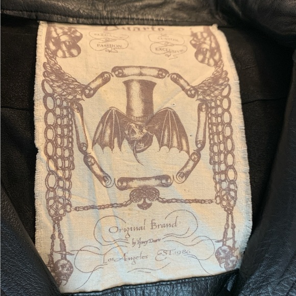 DUARTE Lambskin LEATHER Moto Jacket - Picture 5 of 6